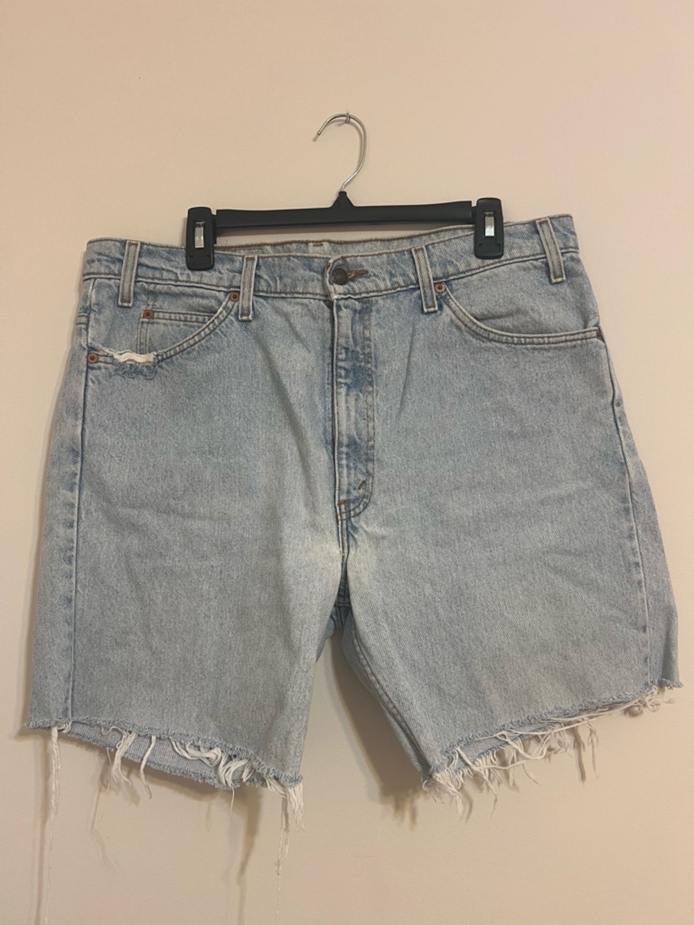 Levi's Light Blue Cutoff Denim Shorts